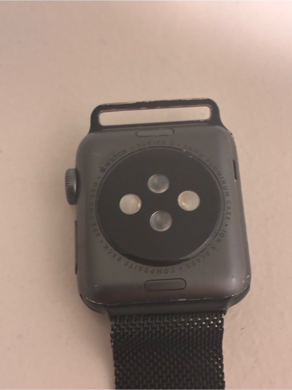 Apple Black Smartwatch Black Mesh Band 38mm series 3 space gray aluminum - Picture 5 of 5